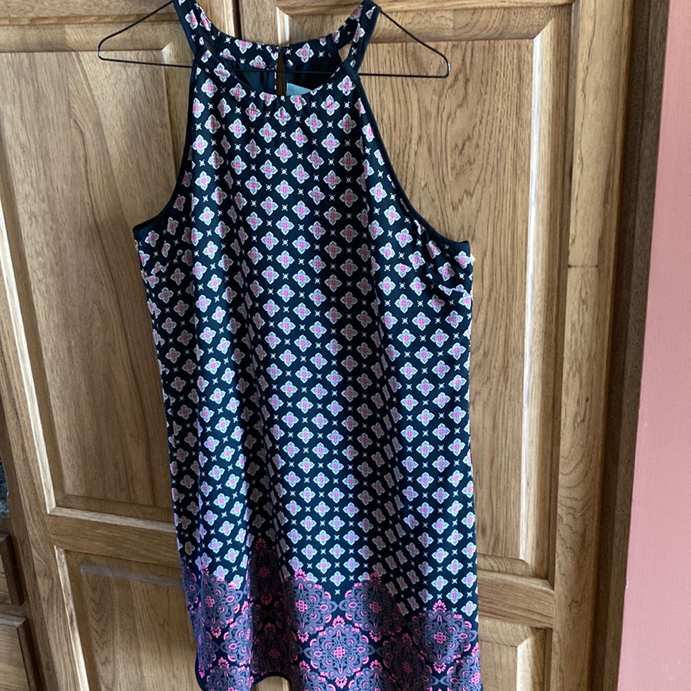 Skies Are Blue darling black slip dress